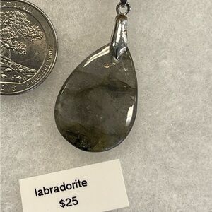 Labradorite Teardrop Pendant
